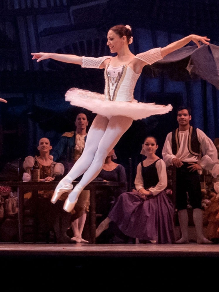 Group of Ballet Dancers Performing